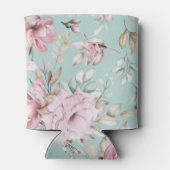 Rafraîchisseur Pour Canette Mariée florale rose (Dos)