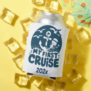 Rafraîchisseur Pour Canette Marine Blue Ma première croisière personnalisée