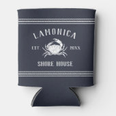 Rafraîchisseur Pour Canette Marine Crabe rustique Maison de rivage personnalis (Devant)