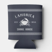 Rafraîchisseur Pour Canette Marine Crabe rustique Maison de rivage personnalis (Dos)