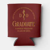 Rafraîchisseur Pour Canette Maroon Osteopathic Médicale School Graduation Part (Devant)
