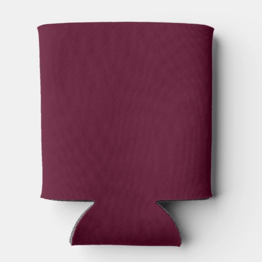 Rafraîchisseur Pour Canette Maroon simple minimaliste (Dos)