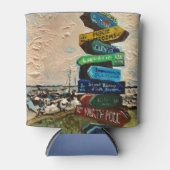 Rafraîchisseur Pour Canette "Marqueur de direction sur l'île de Kelley" Can Co (Devant)