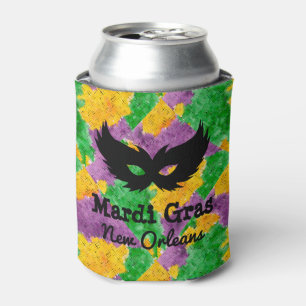 Rafraîchisseur Pour Canette Masque de camouflage de mardi gras