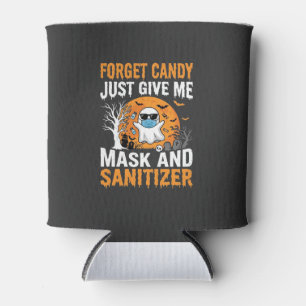 Rafraîchisseur Pour Canette Masque et désinfectant Halloween Ghost Design_1