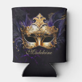Rafraîchisseur Pour Canette Masquerade Mask Gold Purple Dramatic Name Keepsake (Dos)