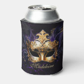 Rafraîchisseur Pour Canette Masquerade Mask Gold Purple Dramatic Name Keepsake (Can Dos)