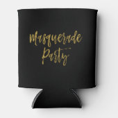 Rafraîchisseur Pour Canette Masquerade Party Gold Foil Anniversaire Can Cooler (Devant)