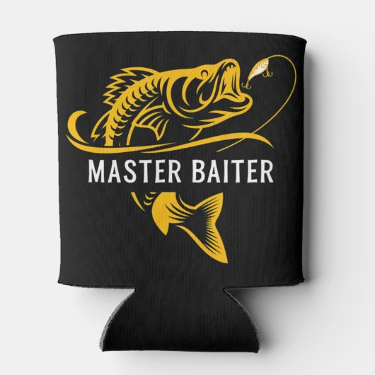 Rafraîchisseur Pour Canette Master Baiter - Funny Fishing T-ShirtLéger, (Dos)