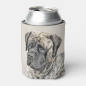 Rafraîchisseur Pour Canette Mastiff anglais (Brindle) Peinture - Chien Art (Can devant)