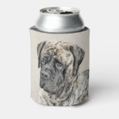 Rafraîchisseur Pour Canette Mastiff anglais (Brindle) Peinture - Chien Art (Can Dos)