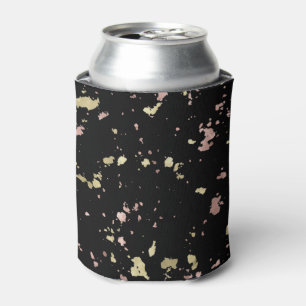 Rafraîchisseur Pour Canette Matte Gold et Rose Gold Flakes Noir