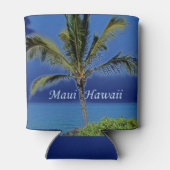 Rafraîchisseur Pour Canette Maui Hawaii Palm Tree Ocean Photographie (Dos)