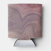 Rafraîchisseur Pour Canette Mauve Strata | Dusty Rose et Rose Gold Agate (Devant)