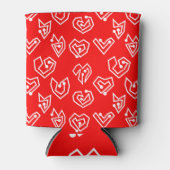 Rafraîchisseur Pour Canette Mazes de la Saint Valentin blanche (Devant)