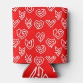 Rafraîchisseur Pour Canette Mazes de la Saint Valentin blanche (Dos)