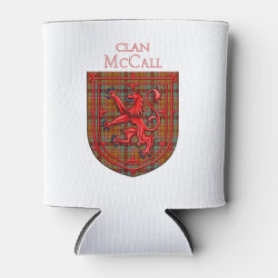 Rafraîchisseur Pour Canette McCall Tartan Scottish Plaid Lion Rampant