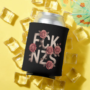 Rafraîchisseur Pour Canette MDE NZS Floral Contre Droite Pas de Nazis Lgbtq+