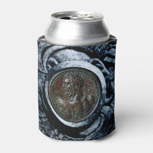 Rafraîchisseur Pour Canette MEDALLION ROMAIN ANTIQUE BRONZE, Griffins d'argent