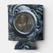 Rafraîchisseur Pour Canette MEDALLION ROMAIN ANTIQUE BRONZE, Griffins d'argent (Dos)