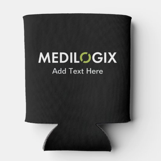 Rafraîchisseur Pour Canette MEDILOGIX Can Cooler Blanc Logo Ajouter du texte (Dos)