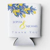 Rafraîchisseur Pour Canette Méditerranée-citrons-Mariage-Merci- (Devant)