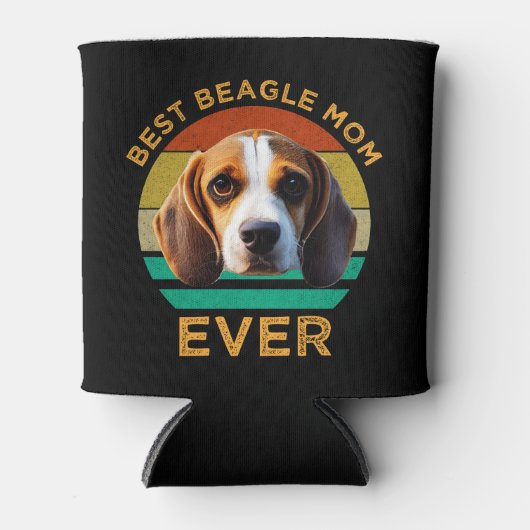 Rafraîchisseur Pour Canette Meilleur Beagle maman jamais (Devant)