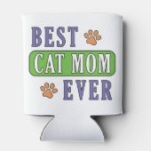 Rafraîchisseur Pour Canette Meilleur Cat Maman jamais (Dos)