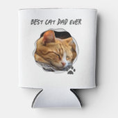 Rafraîchisseur Pour Canette Meilleur Chat Papa Jamais Photo (Devant)