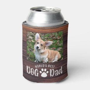 Rafraîchisseur Pour Canette MEILLEUR CHIEN DU MONDE DAD 2 Photos Empreintes de