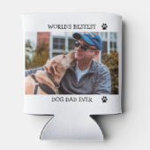 Rafraîchisseur Pour Canette Meilleur Chien Papa Jamais Personnalisé Animaux de (Dos)