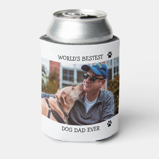 Rafraîchisseur Pour Canette Meilleur Chien Papa Jamais Personnalisé Animaux de (Can Dos)