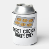 Rafraîchisseur Pour Canette Meilleur Cookie Baker Jamais Baking Cadeau (Can devant)