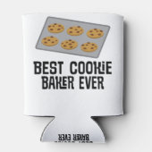 Rafraîchisseur Pour Canette Meilleur Cookie Baker Jamais Baking Cadeau (Dos)