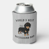 Rafraîchisseur Pour Canette Meilleur Dachshund Papa Dachshund Custom Chien Nom (Can Dos)
