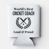 Rafraîchisseur Pour Canette Meilleur entraîneur de cricket du monde (Dos)