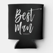 Rafraîchisseur Pour Canette Meilleur homme | Style de script Mariage personnal (Devant)