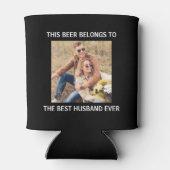 Rafraîchisseur Pour Canette Meilleur Mari jamais photo noire (Dos)