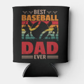 Rafraîchisseur Pour Canette Meilleur papa de baseball (Devant)