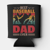 Rafraîchisseur Pour Canette Meilleur papa de baseball (Dos)