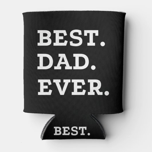 Rafraîchisseur Pour Canette Meilleur papa jamais (Devant)