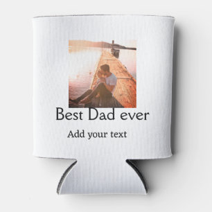 Rafraîchisseur Pour Canette Meilleur papa jamais ajouter nom image fête des pè