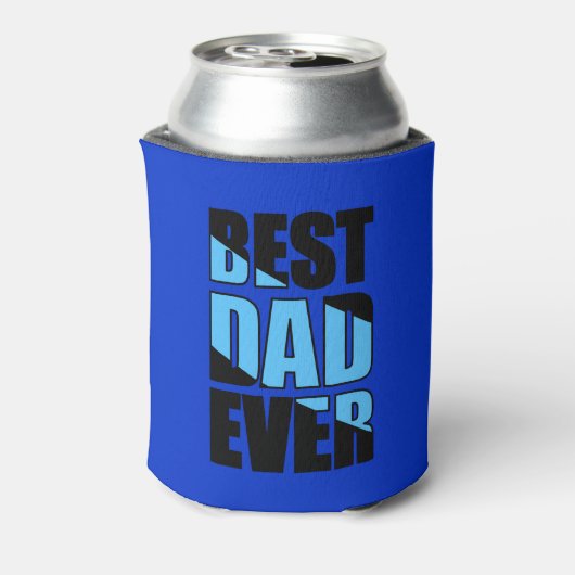Rafraîchisseur Pour Canette Meilleur papa jamais bleu (Can Dos)