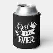Rafraîchisseur Pour Canette Meilleur papa jamais moderne noir et blanc (Can devant)