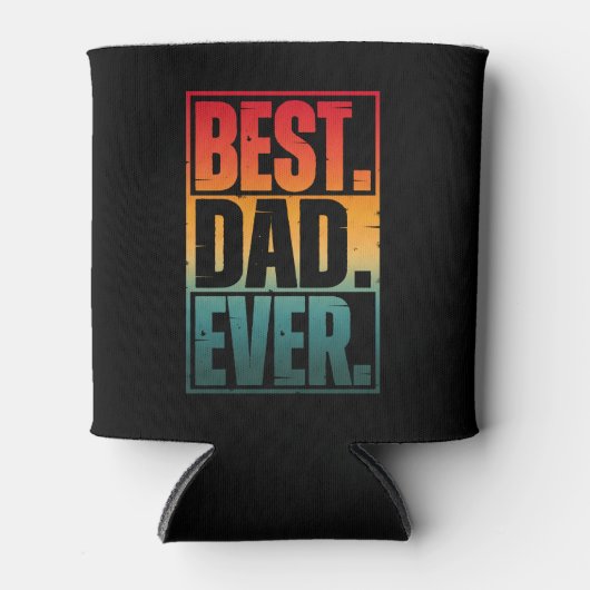 RAFRAÎCHISSEUR  POUR CANETTE MEILLEUR PAPA JAMAIS TYPOGRAPHIE (Devant)