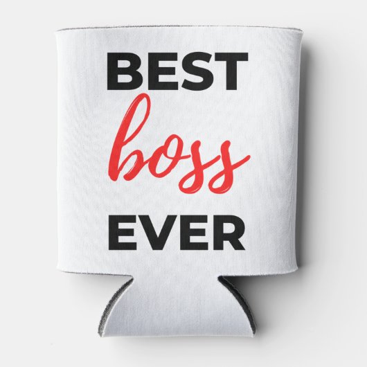 Rafraîchisseur Pour Canette Meilleur patron Ever 2 (Devant)