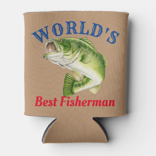 Rafraîchisseur Pour Canette Meilleur pêcheur du monde (Devant)