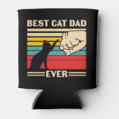 Rafraîchisseur Pour Canette Meilleur père de chat jamais (Devant)