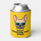 Rafraîchisseur Pour Canette Meilleure Fête des pères Frenchie Dad (Can devant)
