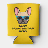 Rafraîchisseur Pour Canette Meilleure Fête des pères Frenchie Dad (Devant)